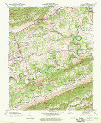 Ben Hur Virginia Historical topographic map, 1:24000 scale, 7.5 X 7.5 Minute, Year 1947