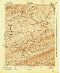 Ben Hur Virginia Historical topographic map, 1:24000 scale, 7.5 X 7.5 Minute, Year 1949