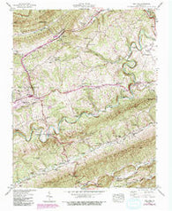 Ben Hur Virginia Historical topographic map, 1:24000 scale, 7.5 X 7.5 Minute, Year 1947