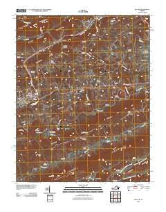 Ben Hur Virginia Historical topographic map, 1:24000 scale, 7.5 X 7.5 Minute, Year 2010