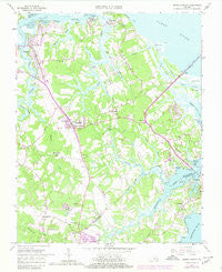 Benns Church Virginia Historical topographic map, 1:24000 scale, 7.5 X 7.5 Minute, Year 1965