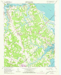 Benns Church Virginia Historical topographic map, 1:24000 scale, 7.5 X 7.5 Minute, Year 1965