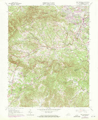 Bent Mountain Virginia Historical topographic map, 1:24000 scale, 7.5 X 7.5 Minute, Year 1963