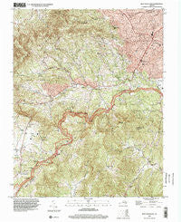 Bent Mountain Virginia Historical topographic map, 1:24000 scale, 7.5 X 7.5 Minute, Year 1996