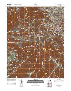 Bent Mountain Virginia Historical topographic map, 1:24000 scale, 7.5 X 7.5 Minute, Year 2010