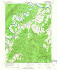 Bentonville Virginia Historical topographic map, 1:24000 scale, 7.5 X 7.5 Minute, Year 1966