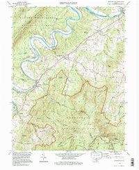Bentonville Virginia Historical topographic map, 1:24000 scale, 7.5 X 7.5 Minute, Year 1994