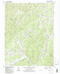 Bergton Virginia Historical topographic map, 1:24000 scale, 7.5 X 7.5 Minute, Year 1994