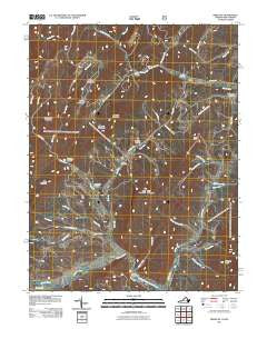 Bergton Virginia Historical topographic map, 1:24000 scale, 7.5 X 7.5 Minute, Year 2011