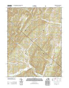 Bergton Virginia Historical topographic map, 1:24000 scale, 7.5 X 7.5 Minute, Year 2013