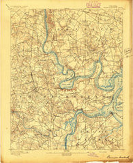 Bermuda Hundred Virginia Historical topographic map, 1:62500 scale, 15 X 15 Minute, Year 1894