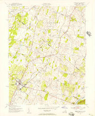Berryville Virginia Historical topographic map, 1:24000 scale, 7.5 X 7.5 Minute, Year 1955