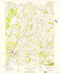 Berryville Virginia Historical topographic map, 1:24000 scale, 7.5 X 7.5 Minute, Year 1955