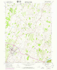 Berryville Virginia Historical topographic map, 1:24000 scale, 7.5 X 7.5 Minute, Year 1968