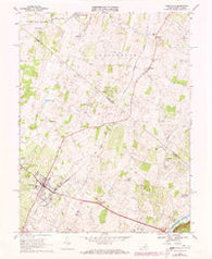 Berryville Virginia Historical topographic map, 1:24000 scale, 7.5 X 7.5 Minute, Year 1968