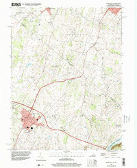 Berryville Virginia Historical topographic map, 1:24000 scale, 7.5 X 7.5 Minute, Year 1997