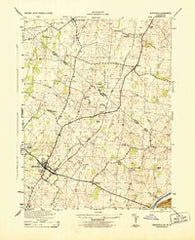 Berryville Virginia Historical topographic map, 1:31680 scale, 7.5 X 7.5 Minute, Year 1944