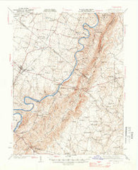 Berryville Virginia Historical topographic map, 1:62500 scale, 15 X 15 Minute, Year 1944