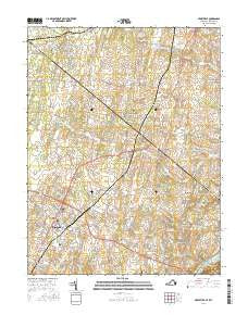 Berryville Virginia Current topographic map, 1:24000 scale, 7.5 X 7.5 Minute, Year 2016