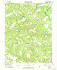 Beulahville Virginia Historical topographic map, 1:24000 scale, 7.5 X 7.5 Minute, Year 1968