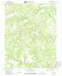 Beulahville Virginia Historical topographic map, 1:24000 scale, 7.5 X 7.5 Minute, Year 1968