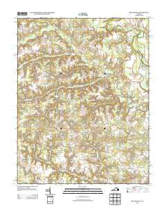 Beulahville Virginia Historical topographic map, 1:24000 scale, 7.5 X 7.5 Minute, Year 2013