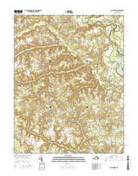 Beulahville Virginia Current topographic map, 1:24000 scale, 7.5 X 7.5 Minute, Year 2016