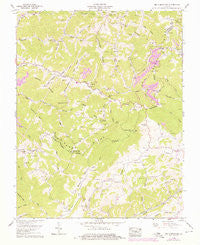 Big A Mountain Virginia Historical topographic map, 1:24000 scale, 7.5 X 7.5 Minute, Year 1958