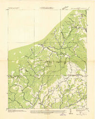 Big A Mountain Virginia Historical topographic map, 1:24000 scale, 7.5 X 7.5 Minute, Year 1935