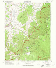 Big Meadows Virginia Historical topographic map, 1:24000 scale, 7.5 X 7.5 Minute, Year 1965