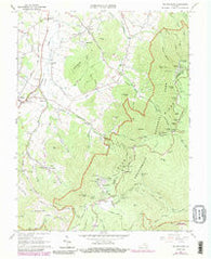 Big Meadows Virginia Historical topographic map, 1:24000 scale, 7.5 X 7.5 Minute, Year 1965