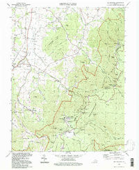 Big Meadows Virginia Historical topographic map, 1:24000 scale, 7.5 X 7.5 Minute, Year 1994