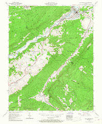 Big Stone Gap Virginia Historical topographic map, 1:24000 scale, 7.5 X 7.5 Minute, Year 1957