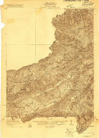 Big Stone Gap Virginia Historical topographic map, 1:48000 scale, 15 X 15 Minute, Year 1921