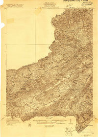 Big Stone Gap Virginia Historical topographic map, 1:48000 scale, 15 X 15 Minute, Year 1921