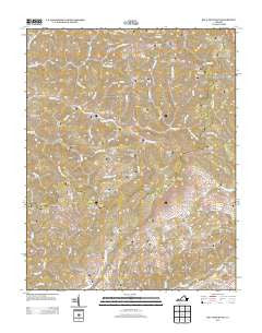 Big A Mountain Virginia Historical topographic map, 1:24000 scale, 7.5 X 7.5 Minute, Year 2013