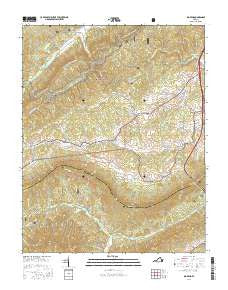 Big Bend Virginia Current topographic map, 1:24000 scale, 7.5 X 7.5 Minute, Year 2016