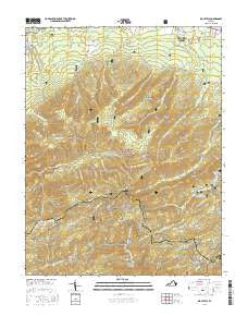 Big Levels Virginia Current topographic map, 1:24000 scale, 7.5 X 7.5 Minute, Year 2016