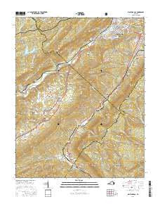 Big Stone Gap Virginia Current topographic map, 1:24000 scale, 7.5 X 7.5 Minute, Year 2016