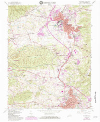 Blacksburg Virginia Historical topographic map, 1:24000 scale, 7.5 X 7.5 Minute, Year 1965