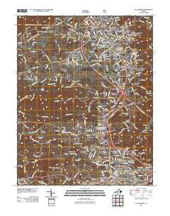 Blacksburg Virginia Historical topographic map, 1:24000 scale, 7.5 X 7.5 Minute, Year 2011