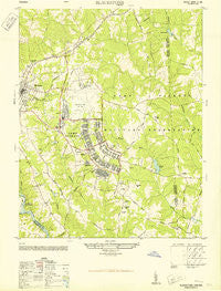 Blackstone Virginia Historical topographic map, 1:24000 scale, 7.5 X 7.5 Minute, Year 1950