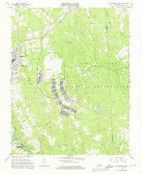 Blackstone East Virginia Historical topographic map, 1:24000 scale, 7.5 X 7.5 Minute, Year 1966