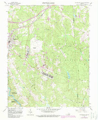 Blackstone East Virginia Historical topographic map, 1:24000 scale, 7.5 X 7.5 Minute, Year 1966