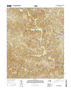 Blackstone West Virginia Current topographic map, 1:24000 scale, 7.5 X 7.5 Minute, Year 2016