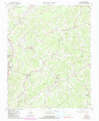 Blairs Virginia Historical topographic map, 1:24000 scale, 7.5 X 7.5 Minute, Year 1964