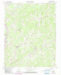 Blairs Virginia Historical topographic map, 1:24000 scale, 7.5 X 7.5 Minute, Year 1964