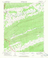 Bland Virginia Historical topographic map, 1:24000 scale, 7.5 X 7.5 Minute, Year 1968