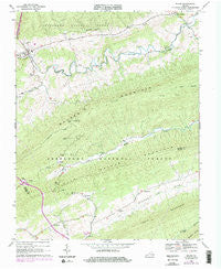 Bland Virginia Historical topographic map, 1:24000 scale, 7.5 X 7.5 Minute, Year 1968
