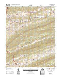 Bland Virginia Historical topographic map, 1:24000 scale, 7.5 X 7.5 Minute, Year 2013